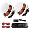 STUDIOFINIX Altoparlanti Bluetooth da incasso da soffitto da 16,5 cm, 300 W, sistema di altoparlanti da incasso, adatti per interni, cucina, home theater, camera da letto, ufficio, patio coperto (2