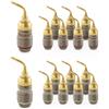Nakamichi FanLock Excel placcato oro 24 carati 2mm Pin Spine a banana connettore, 10 AWG - 18 AWG spessore 4mm, per cavo amplificatori di altoparlanti, Hi-Fi Connessione rapida, 16 pezzi (8 paia)