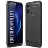SCL Custodia per Moto G8 Power Lite, custodia per Motorola G8 Power Lite, [Nero] Custodia per cellulare Squisita serie Carbonio Custodia protettiva con protezione antigraffio e tecnologia