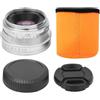 BOtizr 35mm F1.6 Obiettivo MF con messa a fuoco manuale, for Canon EF-M Mount EOS M M1 M2 M3 M5 M50 M6 M10 M100 Mirrorless Camera F/1.6 16 (Color : For Canon, Size : BLACK)