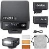 Godox iT20 S iT20-S con slitta di supporto, flash TTL per Sony, a piena potenza 700, tempo di ricarica 1,5 s, batteria al litio integrata, mini speedlight (NO HSS, nero)