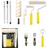 ACEBON Rullo Pittura Kit con asta Telescopica, Kit Rullo e Vaschetta per Verniciare, Rullo per Pittura, Viene Fornito con Vassoio, Pennello, Spatola, Accessori per pittori