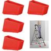 Zescyha 4 Pezzi Rivestimento Piedini Scalette 50 x 20 mm, Piedini Antiscivolo Scaletta in Gomma per Scale, Piedi di Ricambio Universali Telescopiche, Aste e Scale Tecniche, Resistente e Facile Installare