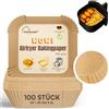WOW!KITCHEN Kitchenexperts 100 pezzi di carta da forno per friggitrice ad aria calda XXL quadrato 20 x 20 cm, 3 - 6 litri, extra stabile grazie alla superficie strutturata, antiaderente, ciotole monouso airfryer carta da forno