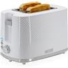 briebe Elegance Tostapane a Fessura Larga a 2 Fette, 7 Livelli di Tostatura, Pinze per Toast, Funzione Stop, Riscalda e Scongela, Vassoio Raccogli Briciole, 870W, Design Moderno Bianco