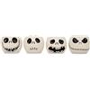 Silver Buffalo Disney The Nightmare Before Christmas - Set di 4 mini bicchierini da liquore con faccine di Jack Skellington, 85 g