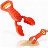 alldoro 60177 - Pinza per Sabbia Aragosta, Colore: Rosso, Robusto Giocattolo di Sabbia per Bambini, con Granchio, Leggero e Utilizzabile con Una Sola Mano, 34 cm, Colore: Peach