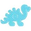 Hama - 8215 - Set Creativo - Maxi Piatto - Dinosauro Trasparente, Trasparente