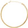 Breil, Collezione Gleam, Catenina Donna, Catena knife in Acciaio IP Gold Lucido, Chiusura a Moschettona, Colore Gold, Lunghezza Regolabile da 39 a 41 Cm
