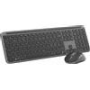 Logitech MK950 Signature Slim Wireless Keyboard en Muis Combo - Grafiet, Pan Nor