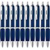 ZENSCRIBE® Set di 50 penne a sfera ergonomiche, di alta qualità, antiscivolo, per una scrittura semplice e morbida, blu