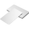 QUARKZMAN 10pz Vuoto Metallo Biglietti Commerciali 85 x 50 x 0,5mm Acciaio Inox Foglio Scheda Nome per Incisione Laser Fai Da Te Carte Argento