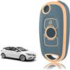 TOOMUME Cover Chiave TPU, Custodia Chiave 2 Tasti Adatto per Opel Vauxhall Astra K Corsa E Mokka X Buick Verano Encore Envision Regal Lacrosse, Copri Chiavi Guscio Chiave Auto Telecomando