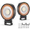 antom Faretti led 12v 2 pezzi 132W 9-60V fari IP68 impermeabili 13200 lumen Faro led moto per escavatori, trattori, rimorchi, ATV, camion, veicoli fuoristrada, moto, appassionati di outdoor