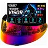 PSLER Visiera per casco K1s, Visiera per casco K1, Visiera tintata K3SV, Scudo facciale di sostituzione per i modelli K1, K1s, K3SV e K5 (Rosso Viola Scuro)