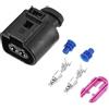QUARKZMAN 1 Set,Corno Connettore Nero No.1J0973722 per Audi A6 2019-2020