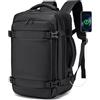 BAGROUPS Zaino da Viaggio Ryanair 40x20x25 Portabile Bagaglio a Mano Impermeabile Borsa da PC Portatili 14 Pollici con Porta USB 20L Borsa Da Cabina Zaini per Donna Uomo Trekking Lavoro Daypack Nero
