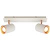 BRILONER - Plafoniera, orientabile, attacco GU10, max. 9 W, faretti soffitto, lampada soffitto, plafoneria soffitto, plafoniere da soffitto, plafoniera camera da letto, 40 cm, grigio-caffè chiaro