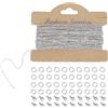 MOLENCO 10 Metri 33 Piedi Catenine per Collane Fai da Te, Larghezza 1.5 mm Catene per Gioielli con 20 Fermagli per Aragosta e 40 Anelli di Salto per Fai-da-Te Forniture Gioielli Braccialetti(Argento)