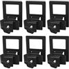 Samlonge 6 PCS Guarnizioni Antiscivolo per Materasso Regolabili, Ferma Materasso Laterale per Doghe, Fermi Laterali in Metallo per Telaio del Letto per Telaio del Letto in Metallo, Nero