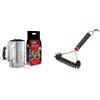 Weber 17631 - Kit Ciminiera di Accensione + 2 Kg di Bricchetti + 3 Cubetti Accensione & 12 Three-Sided Grill Brush