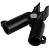 Windhager Connettori per Barre, Cerniera per Traliccio, Supporto per Asta per Piante, Clip di Collegamento per Asta, Diametro 16 mm, 4 Pezzi, Nero