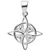 ENTREPLATA Ciondolo da donna in argento Sterling 925 - Simbolo di magia bianca e protezione spirituale | Charm per collana o girocollo nodo di strega
