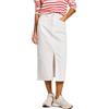 Pepe Jeans Midi Skirt HW Gonna, Bianco (Denim-Tc0), M Donna