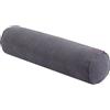 CUSROS Cuscino cilindrico in memory foam per cervicale, con fodera rimovibile e lavabile, supporto per colonna vertebrale e collo, cuscino rotondo per letto, seduta, gambe, schiena e yoga, grigio