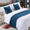 BAMCQ Bed Runner Letto Runner Runner da letto Biancheria da letto per hotel premium letto sciarpa letto bandiera pad letto copriletto decorazione letto striscia blu notte _ (cuscino abbraccio + anima cusci