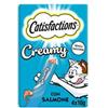 Generico Snack per gatti CATISFACTIONS creamy snack | per gatti adulti e gattini, 3 confezioni da 4 bustine l'una(10 grammi), gusto SALMONE.