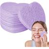 Generic Spugne per il viso forma di cuore, spugne per la pulizia del viso, spugne per il viso forma di cuore da 50 pezzi | Spugnette trucco viso, spugne cuore per la pulizia quotidiana del viso casa e s