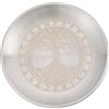 CREATCABIN Piatto Altare Albero della Vita Piatto Gioielli Piatto Rituale Piatto Rotondo in Argento Preghiera Ciotola Offerte Anello Portaoggetti Portacandele Gioielli Meditazione Bastoncini 14cm