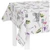 LILENO HOME Tovaglia lavabile al metro, 180 x 140 cm (bordo tagliato), motivo giardino lavanda, tovaglia cerata, impermeabile, ideale come tovaglia o runner per tenda da birra