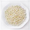 Yixuan Rotonde Perle Lucide Eleganti, 300 Pezzi 10mm Perle di Plastica da Senza Fori, Perle Finte per Riempimento Vasi, DIY, Decorazioni Matrimonio, Tavola, Casa (Avorio 10mm)