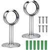 Lahviuu Supporto Asta per Armadio,2 pcs Staffa per Bastone per Tende Supporto per Asta Della Tenda Binario Tenda Soffitto Staffa di Montaggio a Soffitto Asta Appendiabiti Bacchette per Tende (32 mm)