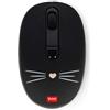 Legami - Mouse Wireless con Ricevitore USB Ultra Compatto, Tema Kitty, 3 Opzioni di Velocità, Materiale ABS, Connessione Wireless fino a 10 m