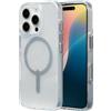 ZAGG Milan Snap Case Rinforzato in Grafene per iPhone 16 Pro [6,3 pollici], MagSafe Compatibile, Anti-Giallo, Design Sottile, Presa Sicura, Shockproof (Swirl Glitter)
