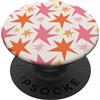Generic Motivo a stelle eccentriche rosa e arancioni PopSockets PopGrip Adesivo