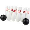 Set da bowling per bambini, 10 birilli e 2 palline, gioco interattivo per