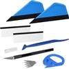 AiQInu Kit di 7 Pcs Attrezzi di Installazione di pellicole per vetri per Auto, Kit Applicazione Adesivi Auto con Taglierino Professionale e Spatole per Pellicola, per Installazione Pellicole Auto