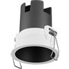 OSRAM Downlight da incasso SPOT TWIST, nero, 5W, 400lm, diametro 70mm, 830 3000K bianco caldo, fino al 90% di risparmio energetico rispetto ai downlight alogeni, facile installazione.
