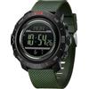 findtime Orologio digitale da uomo, contapassi, contapassi, sportivo, militare, bussola, altimetro, barometro, ABC, orologio tattico da esterno, sveglia luminosa, cronometro, conto alla rovescia
