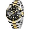 LIGE Orologio Uomo, Quarzo Analogico Orologi Uomo, Acciaio Inossidabile Impermeabile 30M, Funzione Calendario, Lancette Luminescenti, Abbinamento Elegante e Casual, Oro
