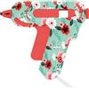 Westcott Mini pistola per colla floreale | Pistola per colla a caldo fai da te con 2 bastoncini di colla a caldo da 7 mm | Ugello antiaderente con indicatore di colore | Pistola per colla per