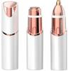 Lunaanda Epilatore Viso Donna, USB Ricaricabile Rasoio Viso Donna, luce a LED, Epilatore Elettrico Indolore per Viso, Labbra, Baffetti, Braccia, La Zona Bikini (Oro rosa)