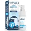 Udivita Spray Detergente per Apparecchi Acustici 30ml Udinett - Detergente con Spazzola contro Sporco Cerume - Effetto Igienizzante Immediato per Pulizia Auricolari Cuffiette Bluetooth - Formula Senza Alcol