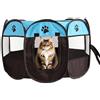 EUBSWA Cancelletta per cuccioli 74 x 74 x 43 cm pieghevole - Box per cuccioli e cani di piccola taglia - Recinzione per cani per casa all'aperto - Cane XXL con porta - Robusta gabbia in metallo per cuccioli
