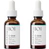 Geek & Gorgeous - C-Glow - 15% Vitamin C + Ferulic acid & Vitamin E Serum, protects against environmental damage, boosts collagen & evens skin tone - all skin types, 30ml (2 pack)