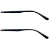 ZEALMAX Stanghette di ricambio per occhiali, 1 paio di aste in plastica, per occhiali da sole, colore nero, Multicolore, Medium